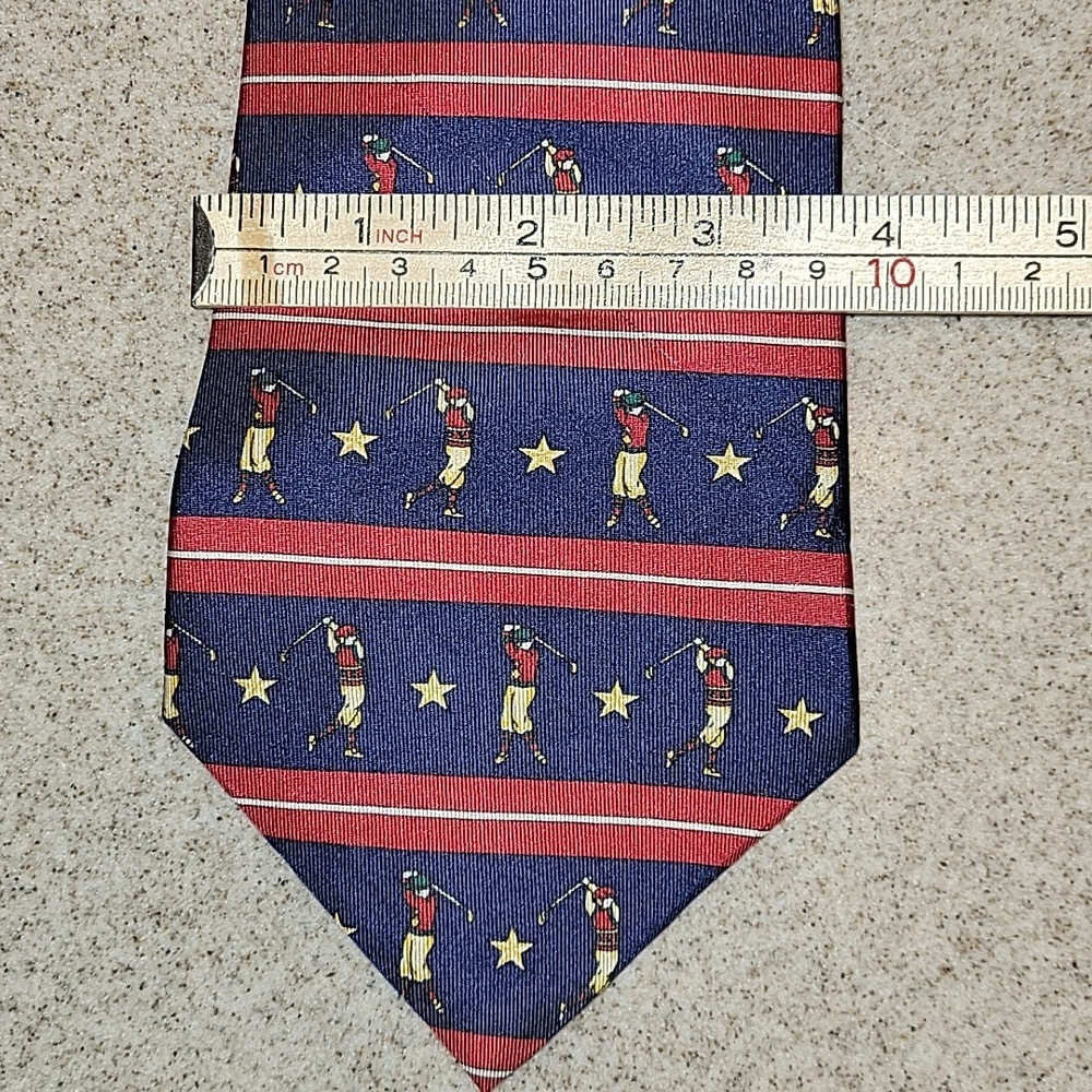 Tommy Hilfiger Vintage 100% Italian Silk Golf Theme Ties 3 Piece Lot Made in USA - Picture 6 of 14
